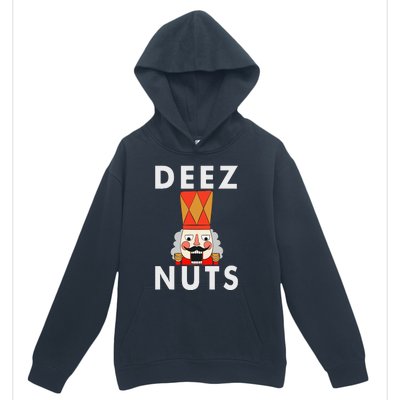 Deez Nuts Funny Christmas Nutcracker Urban Pullover Hoodie