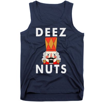 Deez Nuts Funny Christmas Nutcracker Tank Top