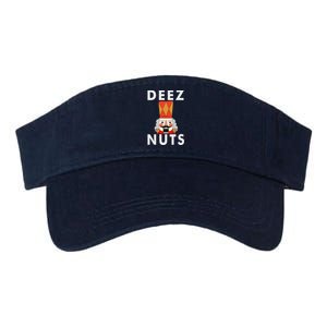 Deez Nuts Funny Christmas Nutcracker Valucap Bio-Washed Visor