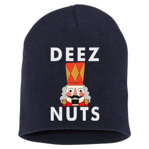 Deez Nuts Funny Christmas Nutcracker Short Acrylic Beanie