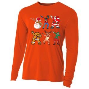 Dabbing Nutcracker Funny Dab Toy Soldier Christmas Cooling Performance Long Sleeve Crew