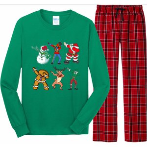 Dabbing Nutcracker Funny Dab Toy Soldier Christmas Long Sleeve Pajama Set