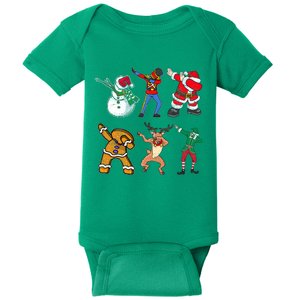 Dabbing Nutcracker Funny Dab Toy Soldier Christmas Baby Bodysuit