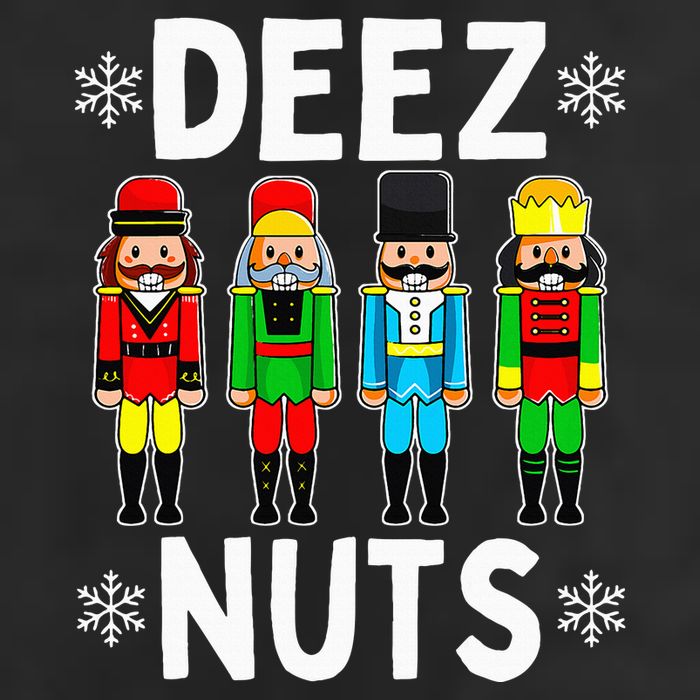 Deez Nuts Funny Nutcracker Christmas Meme Garment-Dyed Fleece Hoodie