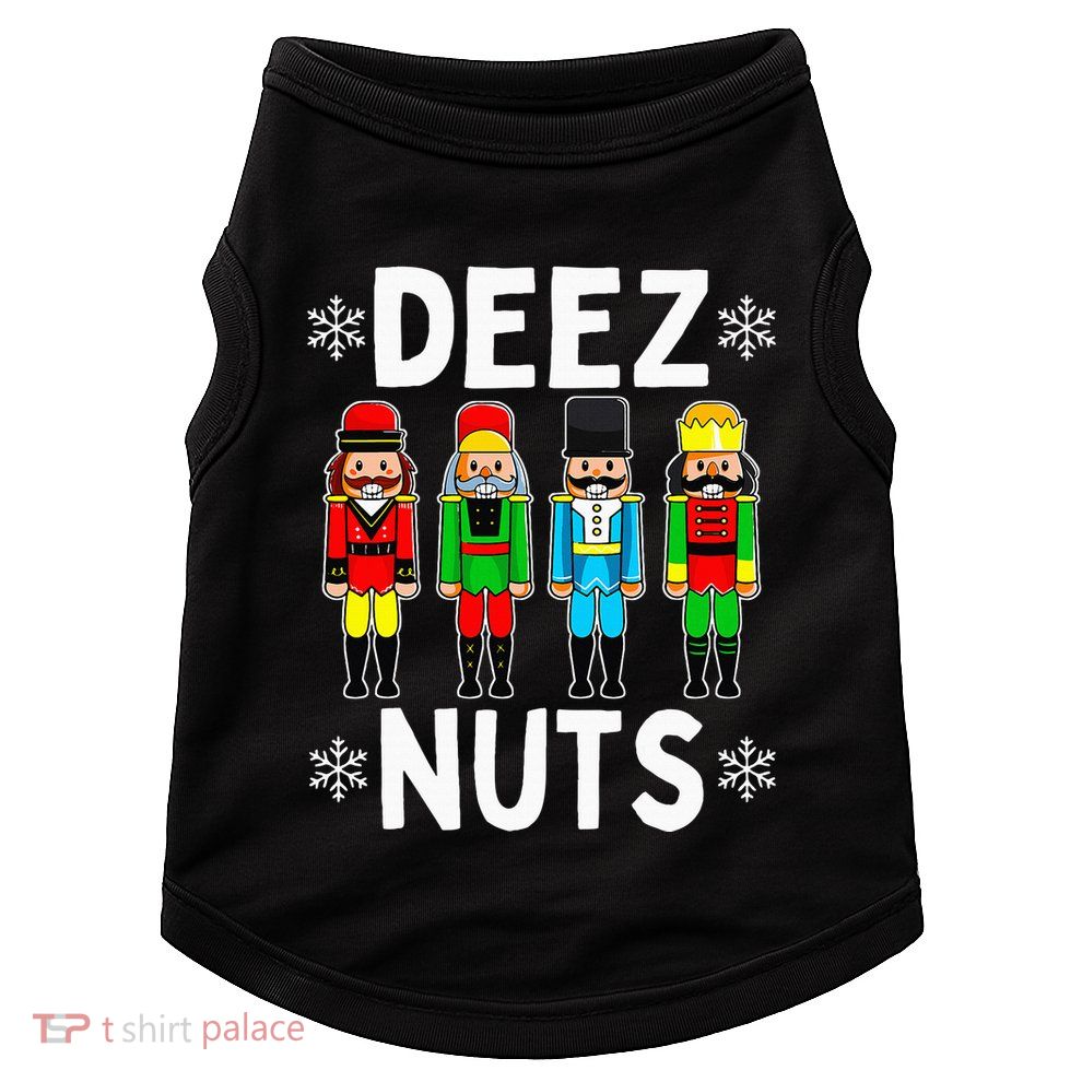 Deez Nuts Funny Nutcracker Christmas Meme Doggie Tank