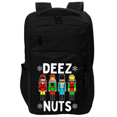Deez Nuts Funny Nutcracker Christmas Meme Impact Tech Backpack