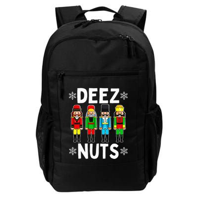 Deez Nuts Funny Nutcracker Christmas Meme Daily Commute Backpack