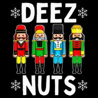 Deez Nuts Funny Nutcracker Christmas Meme Sustainable Bucket Hat