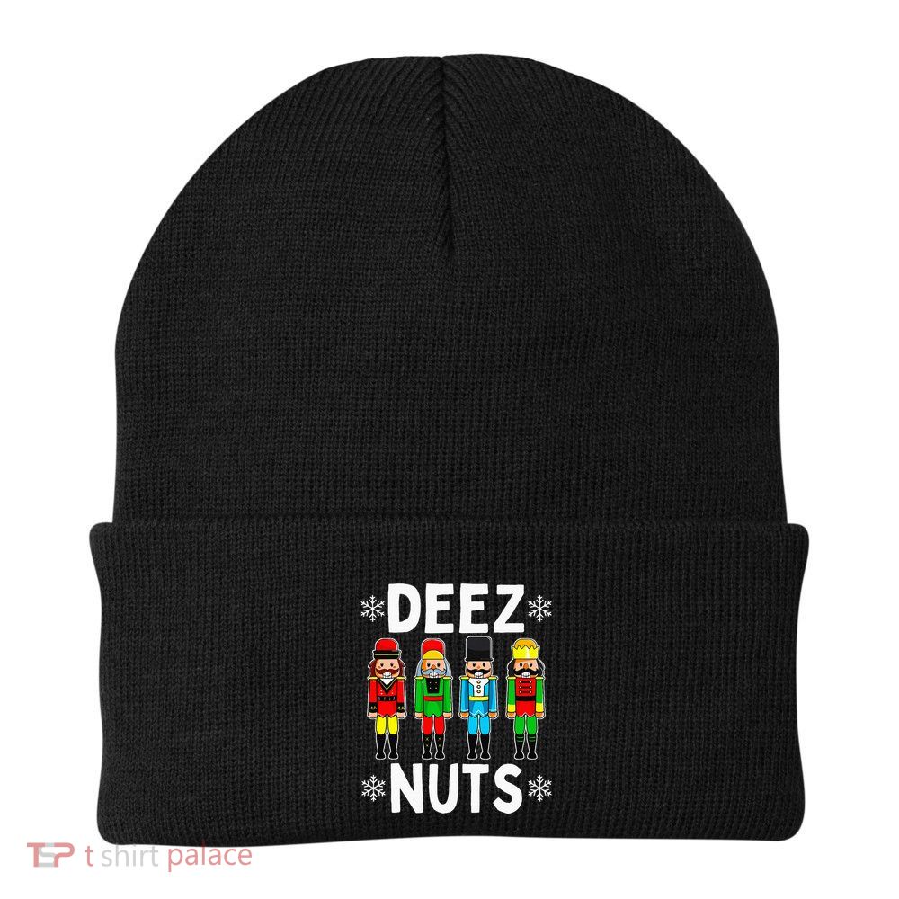 Deez Nuts Funny Nutcracker Christmas Meme Beanie