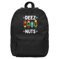 Deez Nuts Funny Nutcracker Christmas Meme 16 in Basic Backpack