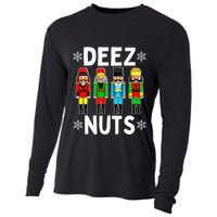 Deez Nuts Funny Nutcracker Christmas Meme Cooling Performance Long Sleeve Crew