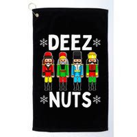 Deez Nuts Funny Nutcracker Christmas Meme Golf Towel