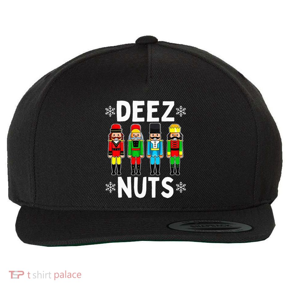 Deez Nuts Funny Nutcracker Christmas Meme Wool Snapback Cap