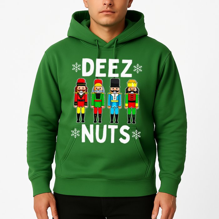 Deez Nuts Funny Nutcracker Christmas Meme Hoodie