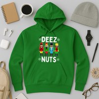 Deez Nuts Funny Nutcracker Christmas Meme Hoodie