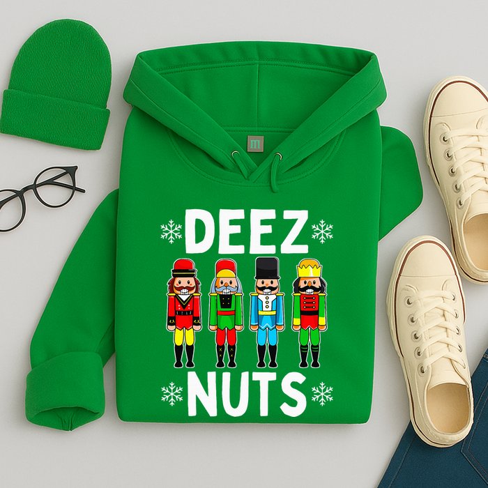 Deez Nuts Funny Nutcracker Christmas Meme Hoodie