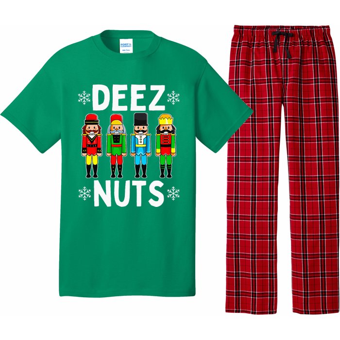 Deez Nuts Funny Nutcracker Christmas Meme Pajama Set