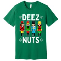 Deez Nuts Funny Nutcracker Christmas Meme Premium T-Shirt