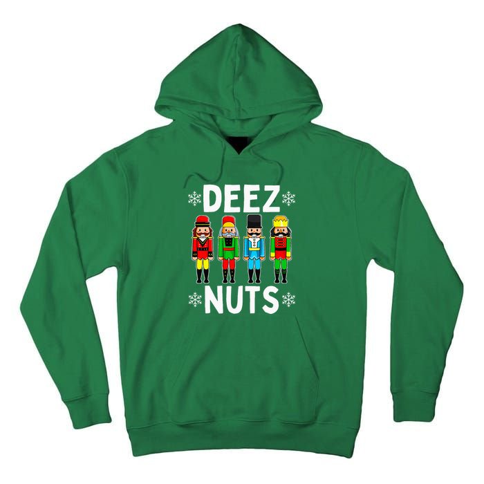 Deez Nuts Funny Nutcracker Christmas Meme Tall Hoodie