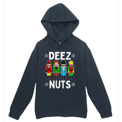 Deez Nuts Funny Nutcracker Christmas Meme Urban Pullover Hoodie