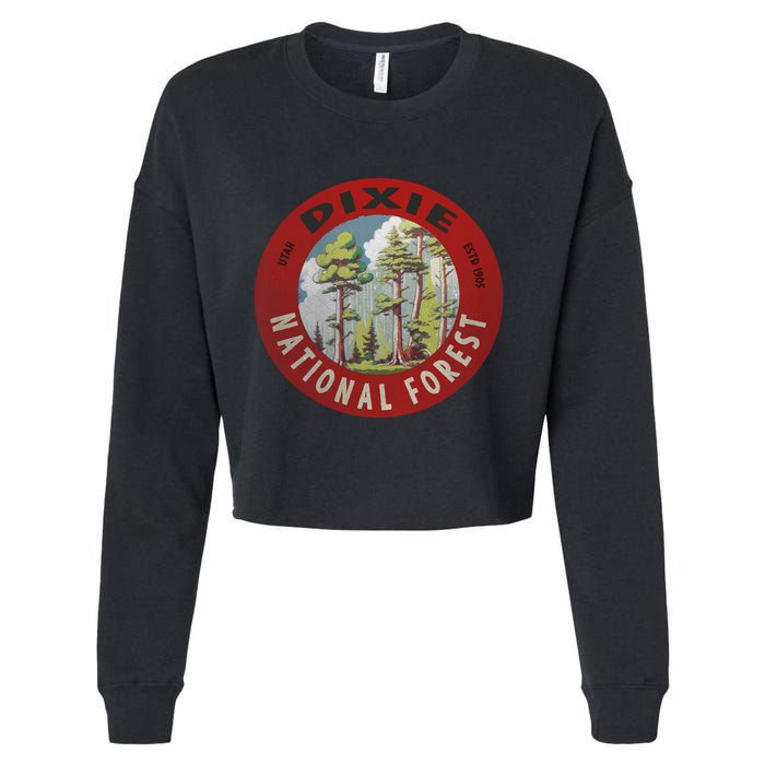 Dixie National Forest Utah Cropped Pullover Crew
