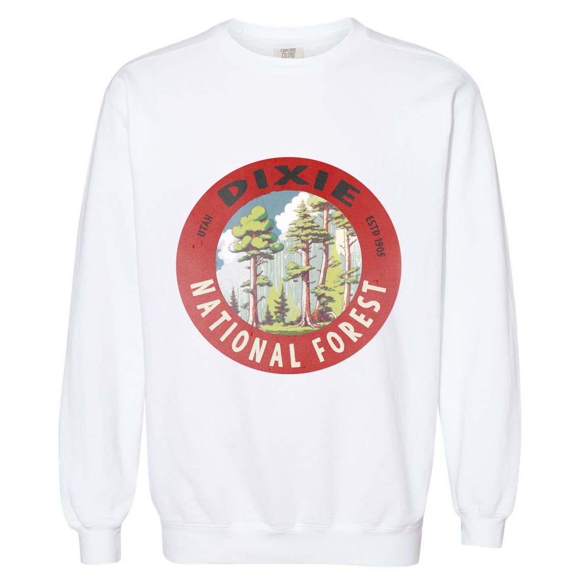 Dixie National Forest Utah Garment-Dyed Sweatshirt