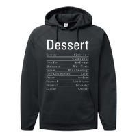 Dessert Nutrition Facts Thanksgiving Food Calories Performance Fleece Hoodie