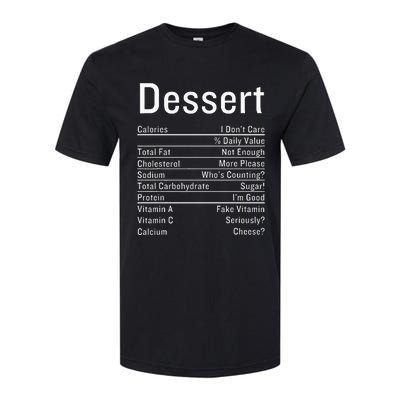 Dessert Nutrition Facts Thanksgiving Food Calories Softstyle® CVC T-Shirt