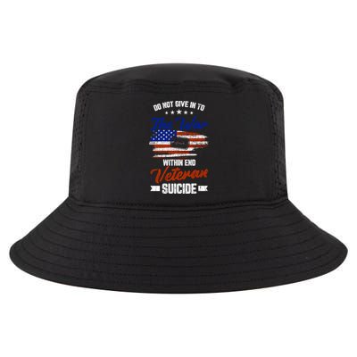 Do Not Give Into The War Within Happy Veterans Day Graphic Gift Cool Comfort Performance Bucket Hat