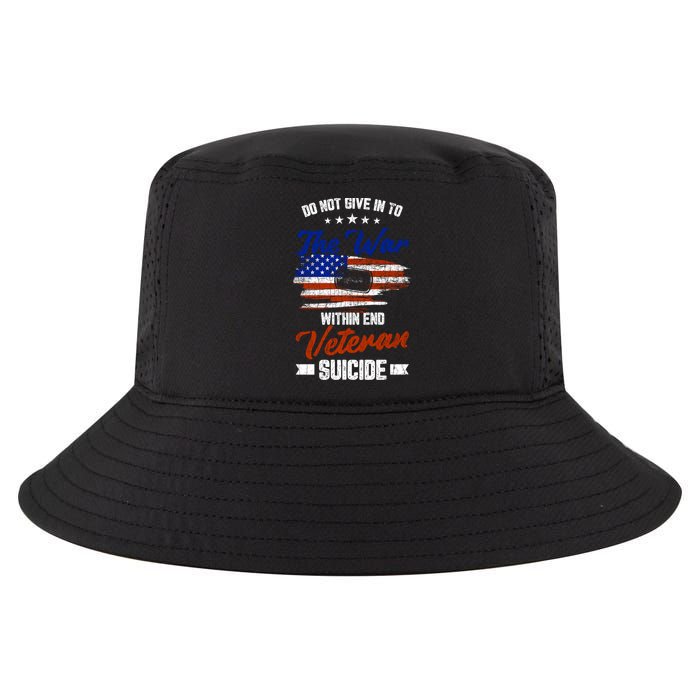 Do Not Give Into The War Within Happy Veterans Day Graphic Gift Cool Comfort Performance Bucket Hat