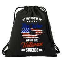 Do Not Give Into The War Within Happy Veterans Day Graphic Gift Drawstring Bag