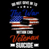 Do Not Give Into The War Within Happy Veterans Day Graphic Gift Drawstring Bag
