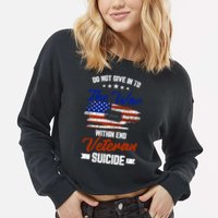 Do Not Give Into The War Within Happy Veterans Day Graphic Gift Cropped Pullover Crew