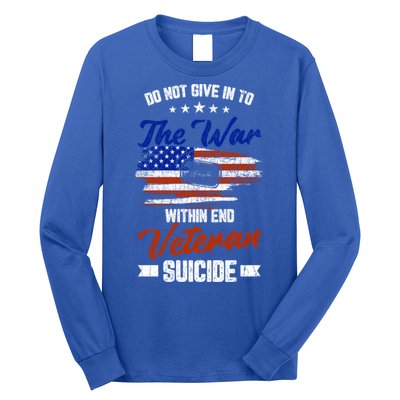 Do Not Give Into The War Within Happy Veterans Day Graphic Gift Long Sleeve Shirt