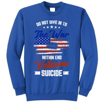 Do Not Give Into The War Within Happy Veterans Day Graphic Gift Sweatshirt