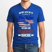 Do Not Give Into The War Within Happy Veterans Day Graphic Gift V-Neck T-Shirt