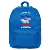 Do Not Give Into The War Within Happy Veterans Day Graphic Gift 16 in Basic Backpack