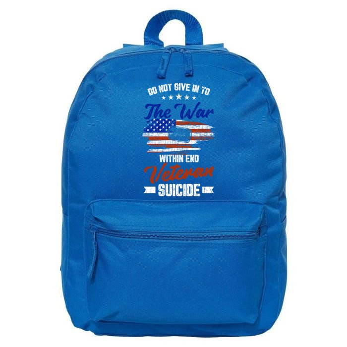 Do Not Give Into The War Within Happy Veterans Day Graphic Gift 16 in Basic Backpack