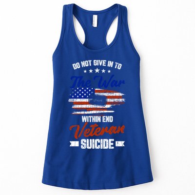 Do Not Give Into The War Within Happy Veterans Day Graphic Gift Womens Tank Top