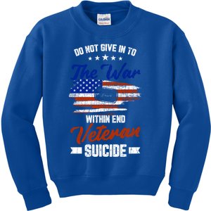 Do Not Give Into The War Within Happy Veterans Day Graphic Gift Kids Sweatshirt