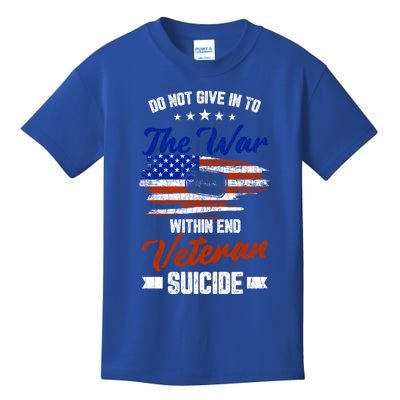 Do Not Give Into The War Within Happy Veterans Day Graphic Gift Kids T-Shirt