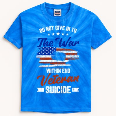 Do Not Give Into The War Within Happy Veterans Day Graphic Gift Kids Tie-Dye T-Shirt