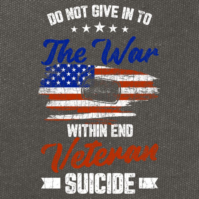 Do Not Give Into The War Within Happy Veterans Day Graphic Gift Cotton Canvas Backpack