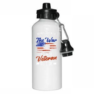 Do Not Give Into The War Within Happy Veterans Day Graphic Gift Aluminum Water Bottle