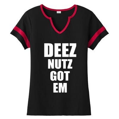 Deez Nuts Gotem Ladies Halftime Notch Neck Tee