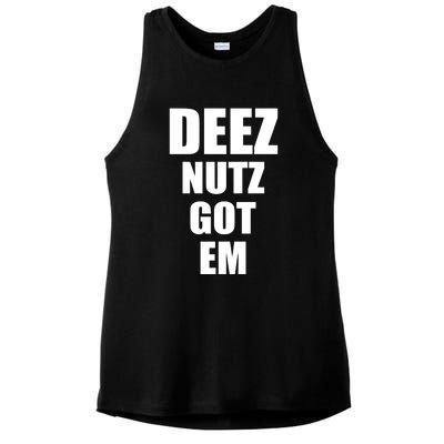 Deez Nuts Gotem Ladies PosiCharge Tri-Blend Wicking Tank