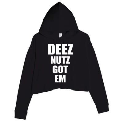 Deez Nuts Gotem Crop Fleece Hoodie