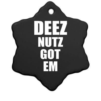 Deez Nuts Gotem Ceramic Star Ornament