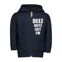 Deez Nuts Gotem Toddler Zip Fleece Hoodie