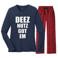 Deez Nuts Gotem Women's Long Sleeve Flannel Pajama Set 